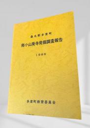 南小山廃寺発掘調査報告