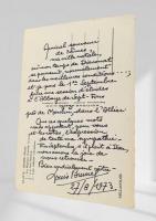 絵葉書：ニーム（Nimes）ローマ遺跡特集と手書きメッセージ（1973年）