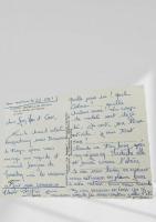 絵葉書：マルセイヤン（Marseillan）の町並みと休暇メッセージ