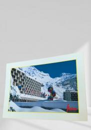 フランス 絵葉書 Flaine（フレーヌ）スキーリゾート 1980年代頃