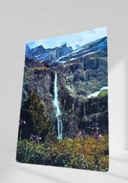 フランス　絵葉書 GAVARNIE　フランス・ガヴァルニー滝（大滝）と山岳風景 直筆メッセージあり