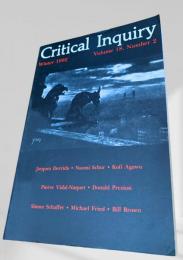 Critical Inquiry Vol.18 No.2 Winter 1992 第18巻第2号