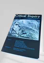 Critical Inquiry Vol. 16 No. 3 (Spring 1990)　クリティカル・インクワイアリ