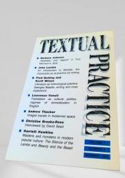 Textual Practice Vol.7 No.2 Summer 1993　テクスチュアル・プラクティス 1993年夏号