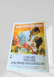映画ポスター風ポストカード『Gone with the Wind』