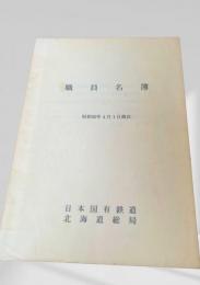 職員名簿（昭和50年4月1日現在）