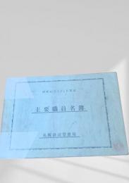主要職員名簿（昭和41年4月1日現在）