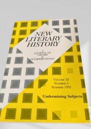 New Literary History Vol. 22, No. 3 第22巻第3号（1991年夏）