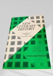New Literary History Vol. 20, No. 3 第20巻第3号（1989年春）