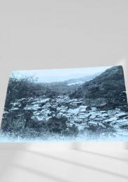 定山渓温泉 絵葉書（俯瞰風景）