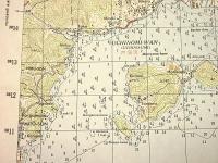 地形図　四国　香川　草壁(左側　小豆郡)　50000分の1　1枚