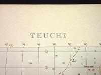 地形図　九州　鹿児島　手打(右側上部　薩摩川内市)　50000分の1　1枚