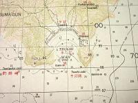 地形図　九州　鹿児島　手打(右側上部　薩摩川内市)　50000分の1　1枚