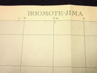 地形図　沖縄　西表島　日本語表記なし　25万分の1　1枚