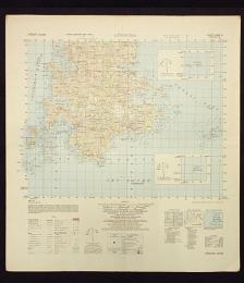 地形図　九州　長崎　壱岐島郷ノ浦(左側)　50000分の1　1枚