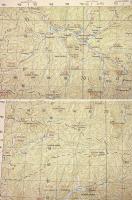 地形図　九州　熊本　八方ヶ岳(菊池市)　50000分の1　1枚