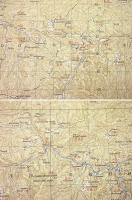 地形図　九州　熊本　八方ヶ岳(菊池市)　50000分の1　1枚