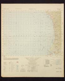 地形図　九州　鹿児島　西方町(左側　薩摩川内市)50000分の1　1枚