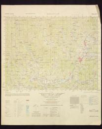 地形図　九州　鹿児島　宮之城町(右寄り真ん中　現在のさつま町)　50000分の1　1枚