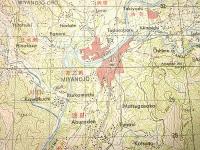 地形図　九州　鹿児島　宮之城町(右寄り真ん中　現在のさつま町)　50000分の1　1枚