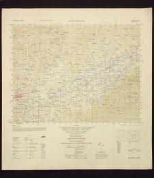 地形図　九州　熊本　人吉(左端)　50000分の1　1枚