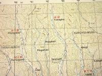 地形図　九州　熊本　人吉(左端)　50000分の1　1枚