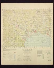地形図　九州　鹿児島　加治木(右側　姶良市)　50000分の1　1枚