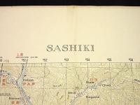 地形図　九州　熊本　佐敷(左端上　葦北郡)　50000分の1　1枚