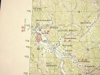 地形図　九州　熊本　佐敷(左端上　葦北郡)　50000分の1　1枚