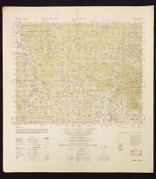 地形図　九州　熊本　山鹿(右寄り下部)　50000分の1　1枚