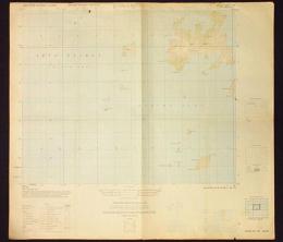 地形図　寒霞渓北東(地図自体は兵庫県姫路市家島諸島) 25000分の1　日本語表記なし　1枚