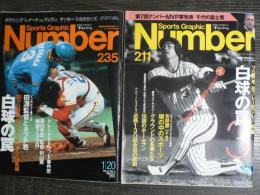 雑誌　Sports　Graphic　Number（ナンバー）　プロ野球「珍プレー・好プレー」総集編2冊セット