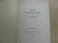Moderne  Geschichtswissenschaft  Von Karl Lamprecht  (近代歴史学)