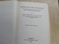 Petrology for students : an introduction to the study of rocks under the microscope