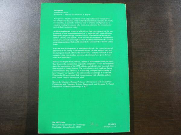 Perceptrons, expanded edition: An Introduction to Computational