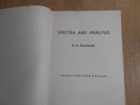 Spectra and Analysis   TRANSLATRD FROM RUSSIAN