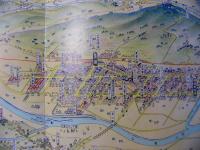 産業と観光 温泉郷 塙町 吉田初三郎鳥瞰図
