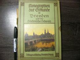 戦前 独文　観光案内　Dresden und die Sächsische Schweiz（ドレスデン　ザクセン・スイス）