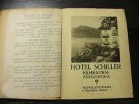 戦前 独文 観光案内　HOTEL SCHILLER（ホテルシラーエールステン）