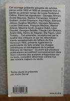 【10/18】 「夜の果ての旅」 セリーヌ論集 1932-1935
　Voyage au bout de la nuit de louis-ferdinand Céline critiques 1932-1935 〔フランス語〕
