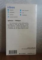 【idées/gallimard】 エチカ　スピノザ　：　L'ethique 　 〔フランス語〕