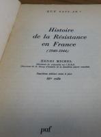 【Que sais₋je?】 フランスにおけるレジスタンス (1940-1944)　 アンリ・ミシェル
Histoire de La Résistance en France　〔フランス語〕