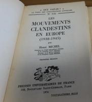 【Que sais₋je?】 ヨーロッパにおける地下組織 (1938-1945) 　アンリ・ミシェル　：　Les Mouvements Clandestins en Europe　Troisième Édetion　〔フランス語〕
