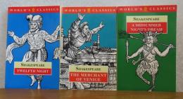 【Oxford World's Classics】　十二夜 ／ 真夏の夜の夢　/　ヴェニスの商人　シェイクスピア　：　Twelfth Night, or What You Will / A Midsummer Night's Dream　/　The Merchant of Venice　〔英語〕〔3冊セット〕