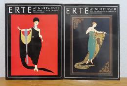 【画集】  ELTÉ　AT NINETY-FIVE Ⅰ・Ⅱ　-The Complete New Graphics-　[The Extended Edition］（『エルテ　ナインティ・ファイブ 第1巻・第2巻』　完全版ニュー・グラフィックス：トレヴィル刊　デヴィッド・ローガス編　海野弘解説　【2冊揃】