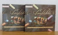 パステル教室 ＋ ラウニー アーティスト ソフトパステル 24色セット×2箱 :
　Daler-Rowney Artists Soft pastels -Professional Quality-  (Half Length Broad)　〔書籍+パステルハーフサイズ24色セット2箱（Rowney）〕