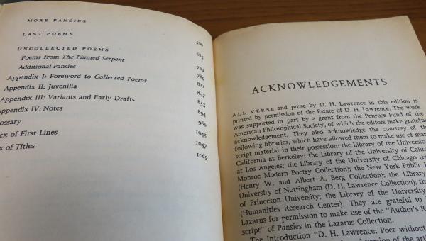 D．H．ロレンス 全詩集 ： D．H．Lawrence Complate Poemes 〔洋書
