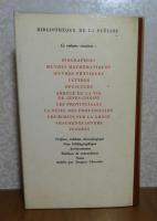 【Bibliothèque de la Pléiade】　パスカル全集　：　Pascal Œuvres complètes　〔フランス語〕