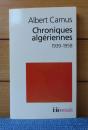 【folio】 アルジェリア・クロニクル（1939-1958）  アルベール・カミュ　：　Chroniques algériennes, 1939-1958  ActuellesⅢ　〔フランス語〕