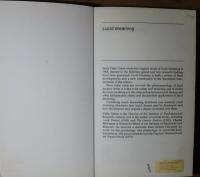 明晰夢：睡眠中の意識のパラドックス　セリア・グリーン、チャールズ・マククリアリー　：　Lucid Dreaming: The Paradox of Consciousness During Sleep　〔英語〕